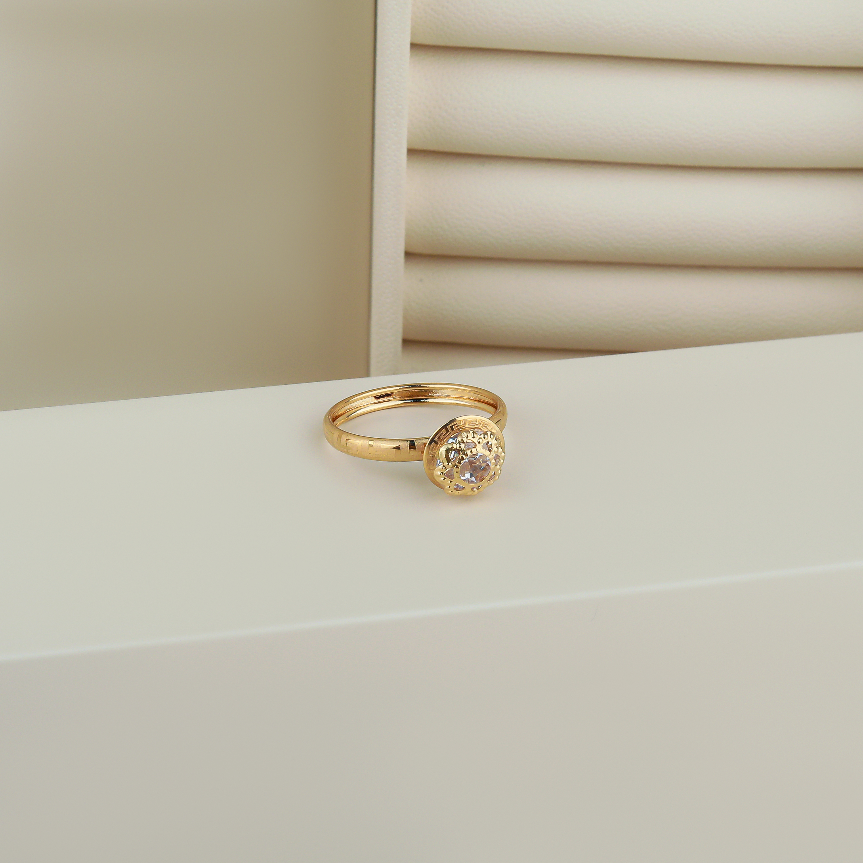 18 karat gold ring, Turkish made - (H-0314)